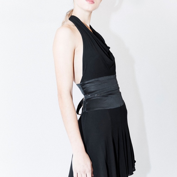 Roberto Cavalli Reversible Halter Silk Dress Size 38 - Picture 6 of 16